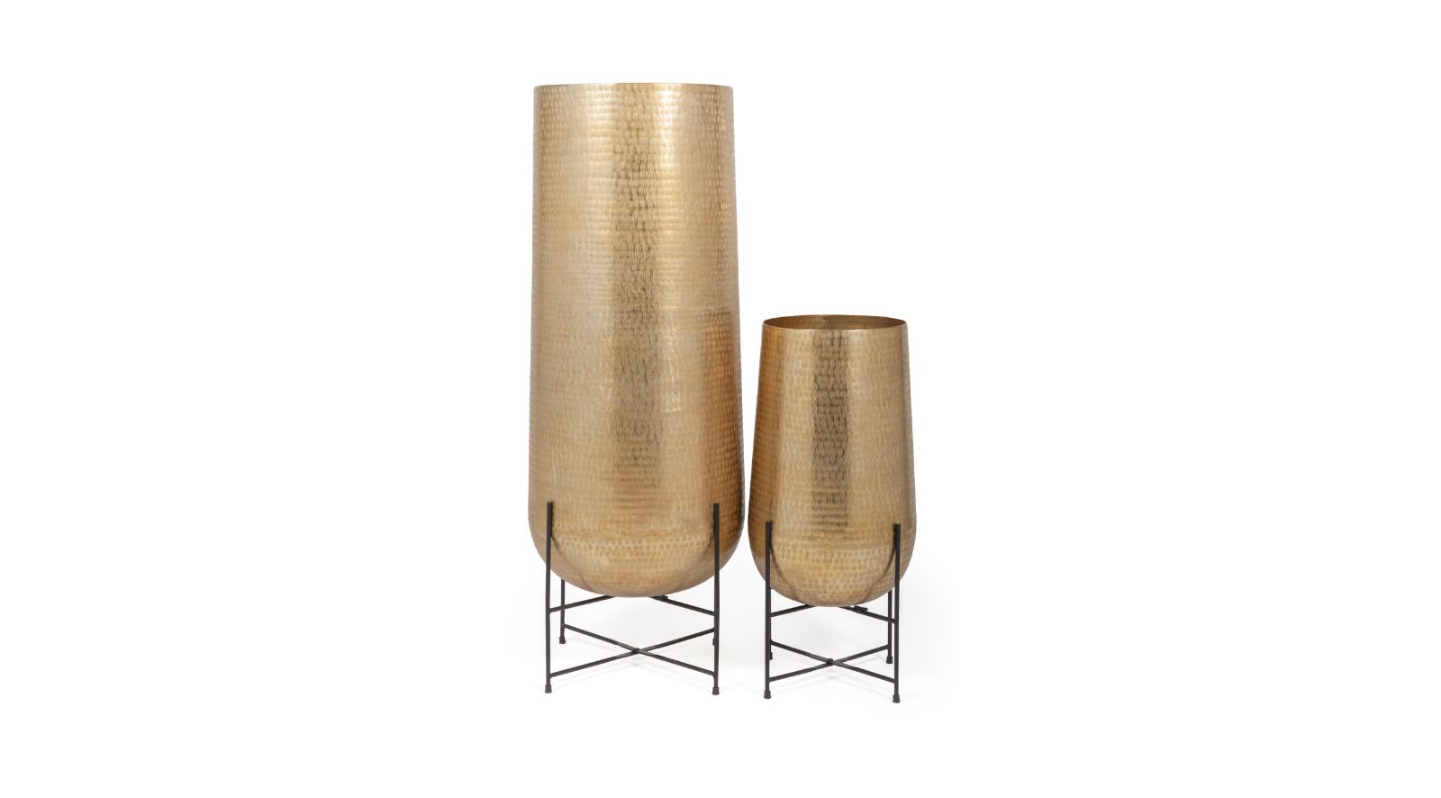 Anara Metal Floor Planters S/2