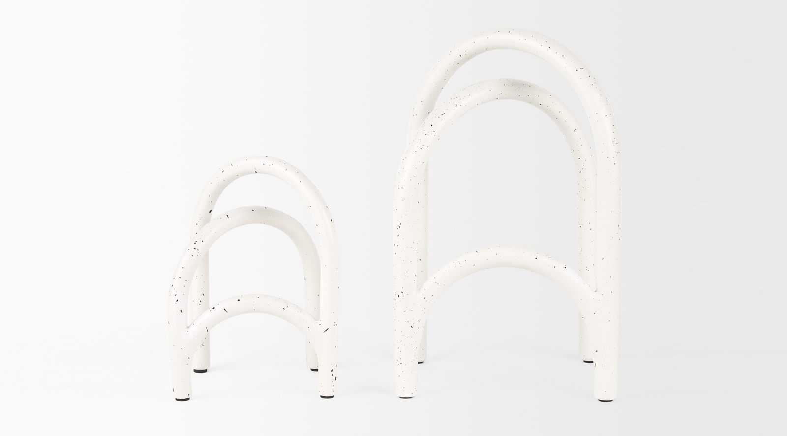 Springe Metal Arched Object White S/3 - Image 6