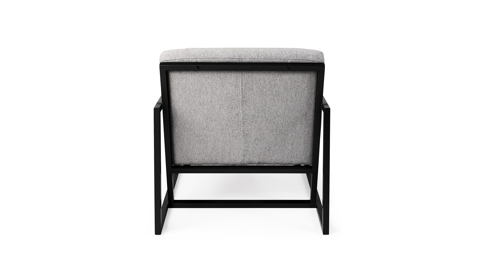 Armelle Gray Fabric Seat W/Black Metal Frame Accent Chair - Image 4