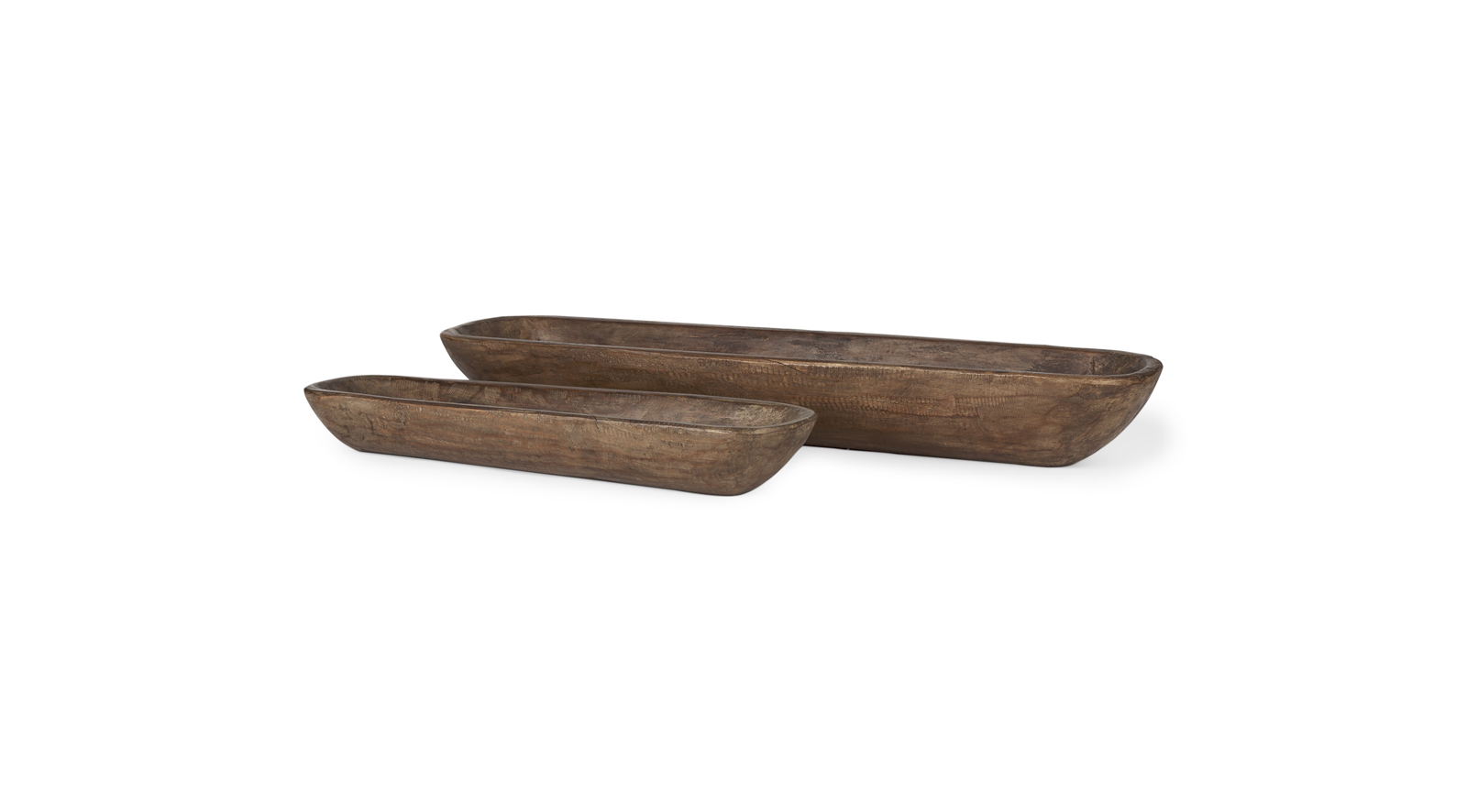 Athena Wooden Trays S/2 Brown