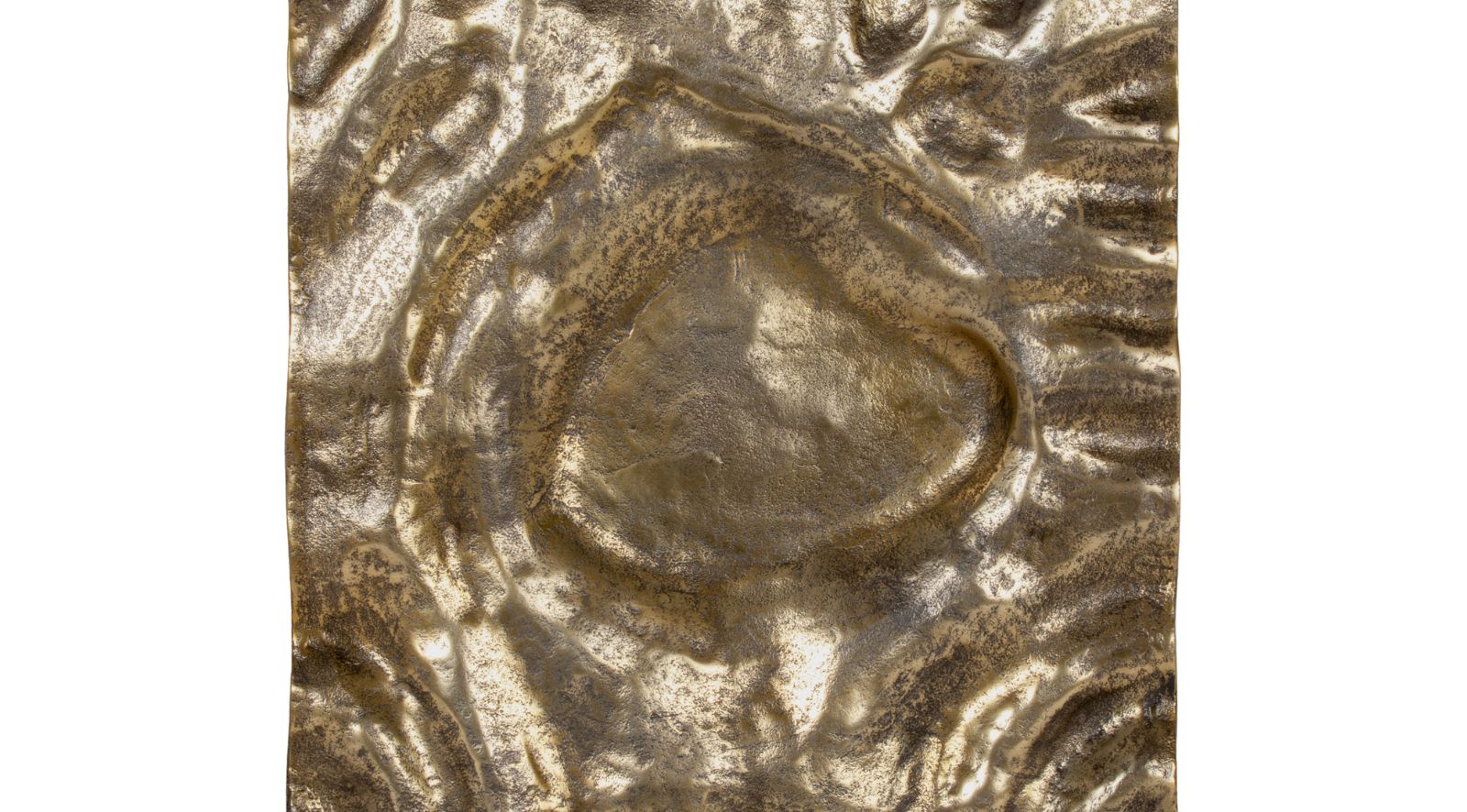 Azalea Metal Tray- Large Gold - Image 6