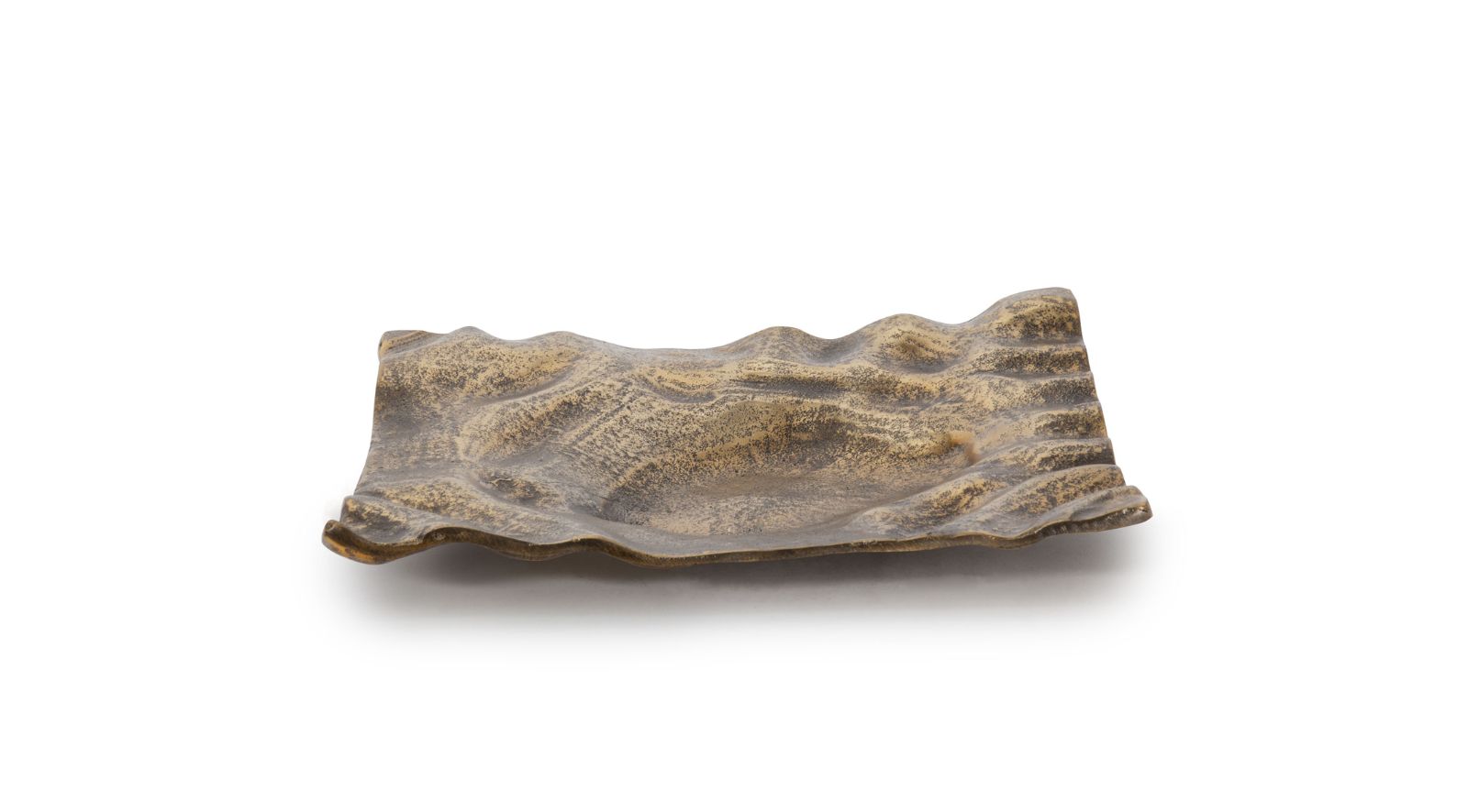 Azalea Metal Tray- Small Gold - Image 3