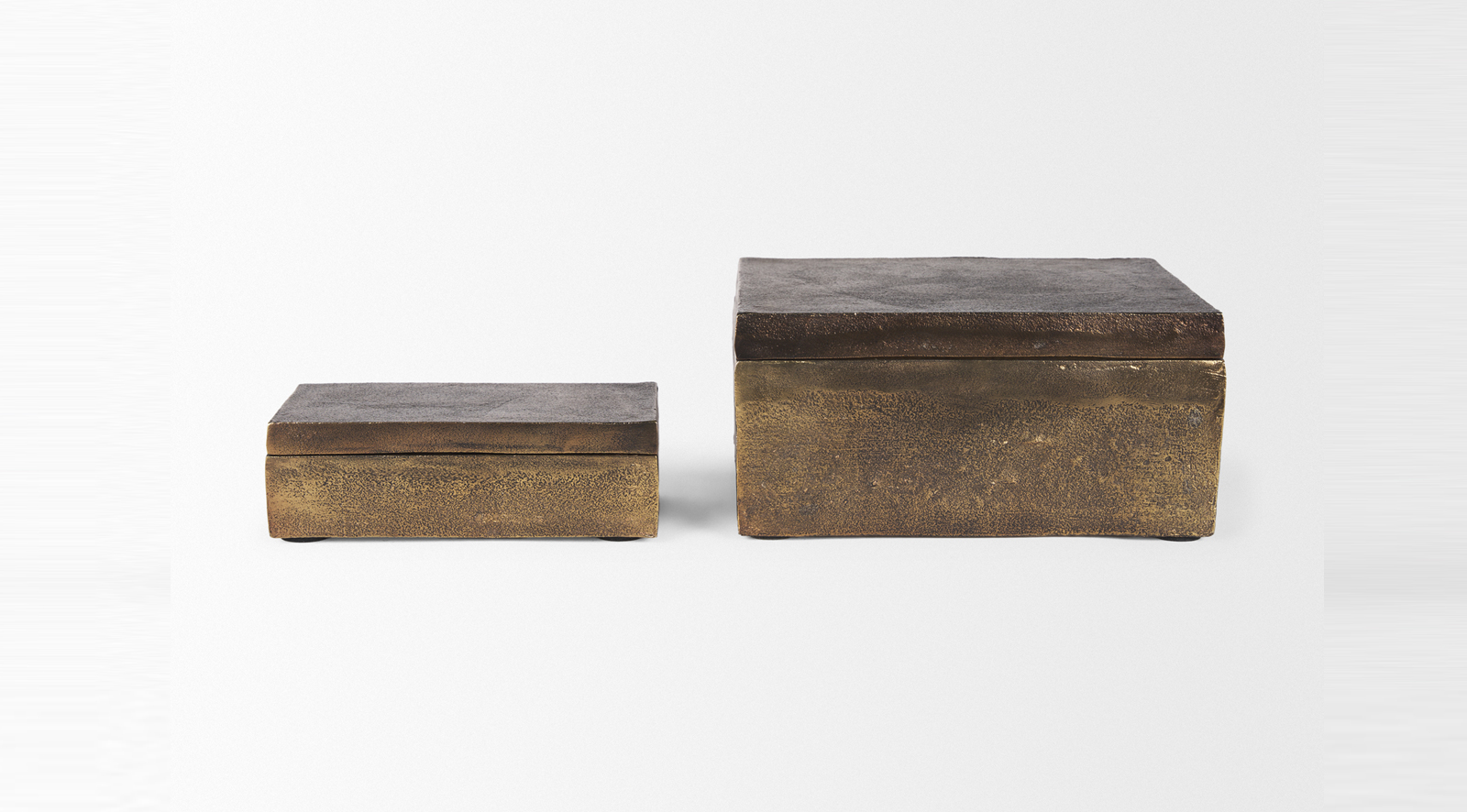 Porschia Antiqued Gold Box Large - Image 7