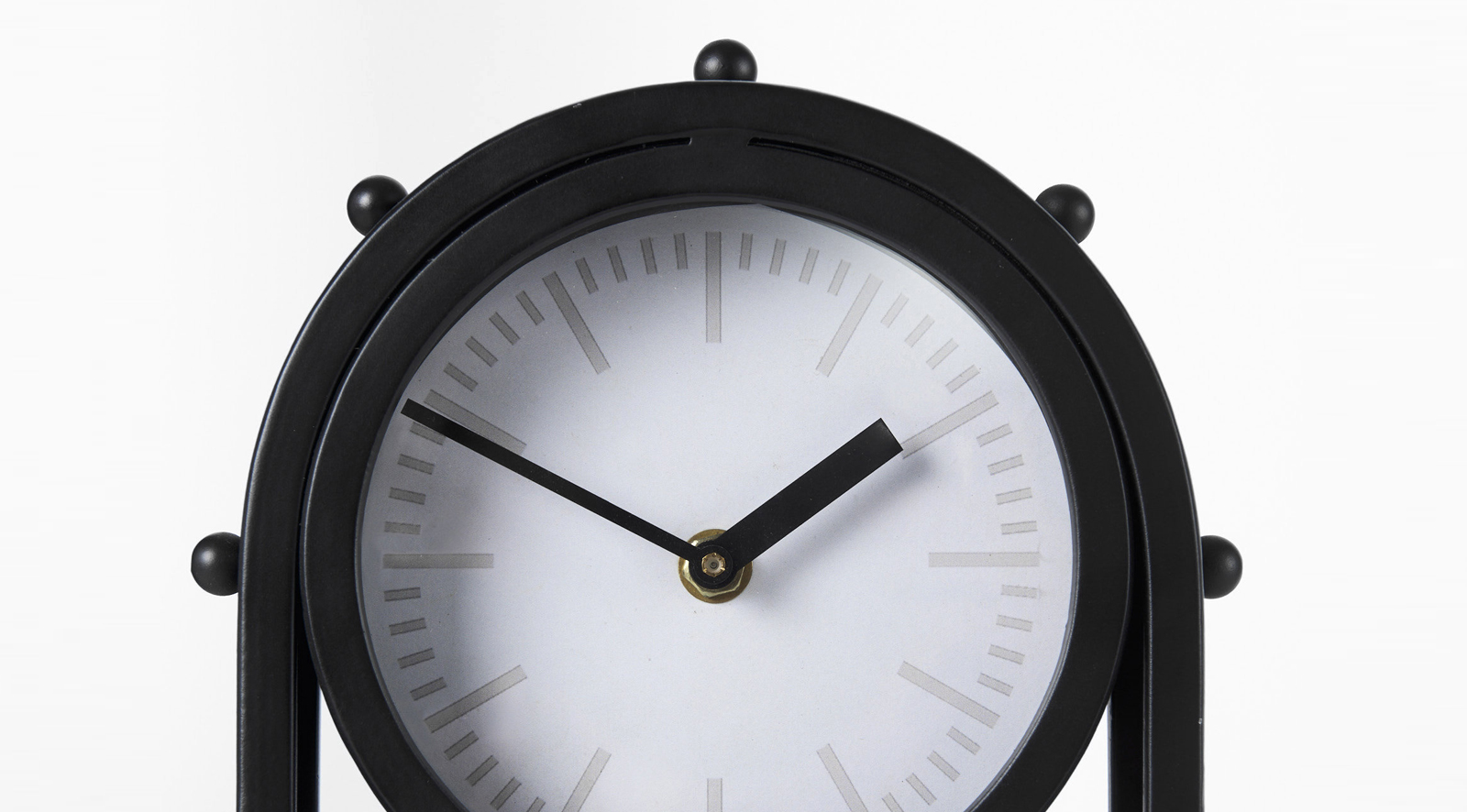 Marian Oval Table Clock Black - Image 5