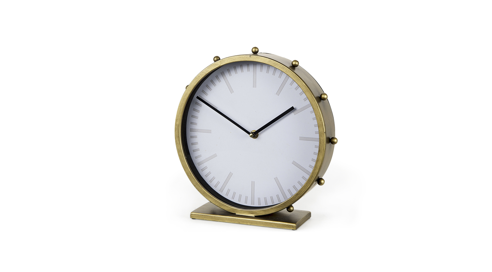 Marian Round Table Clock Gold