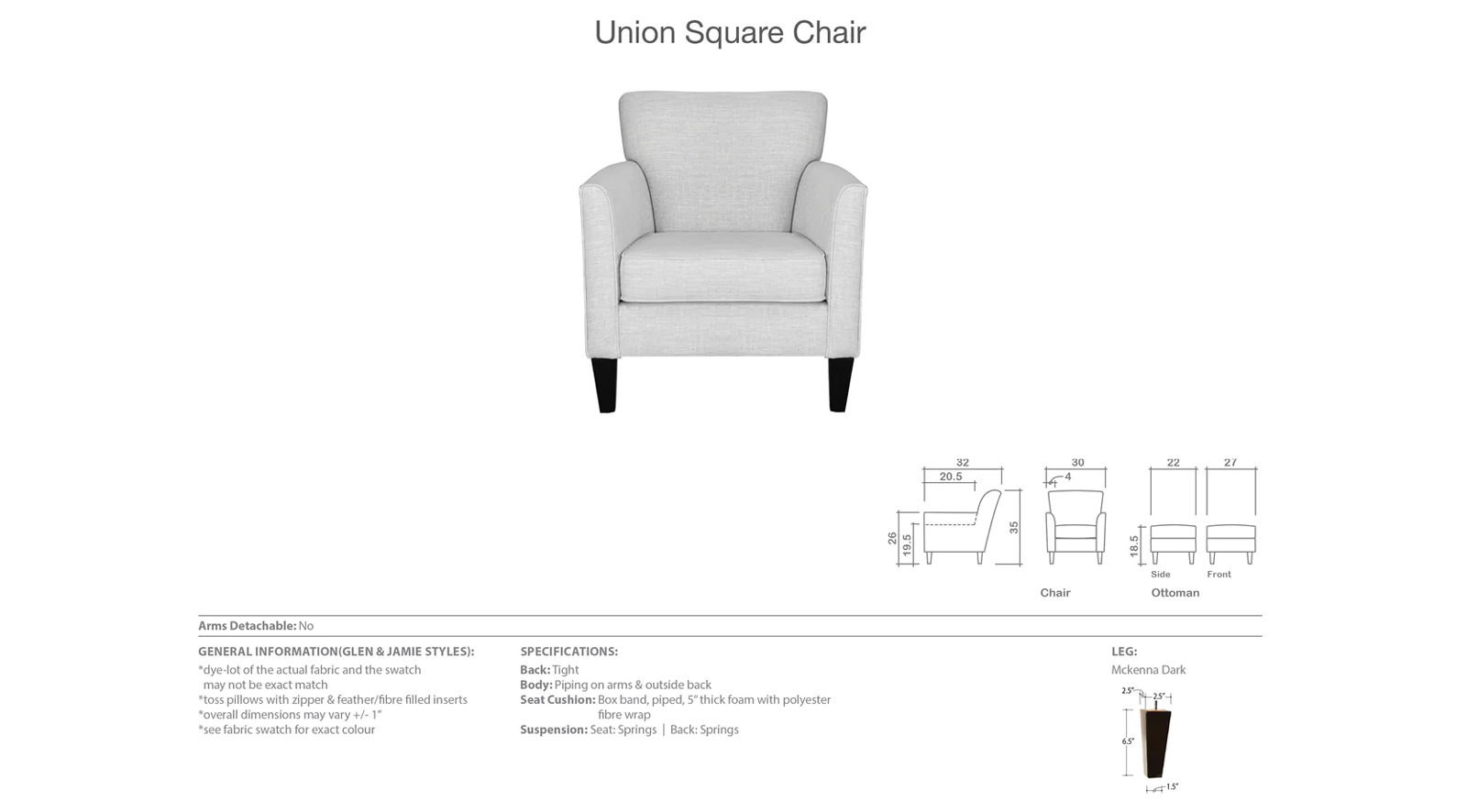 Union Square Chair - Image 3