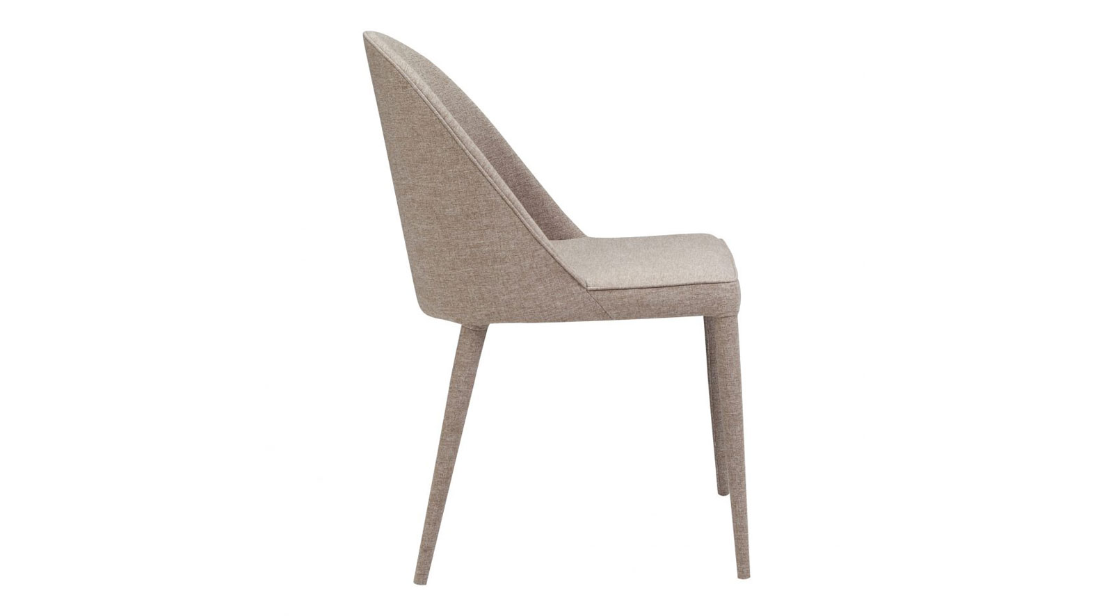 Burton Fabric Dining Chair Light Grey - Image 3
