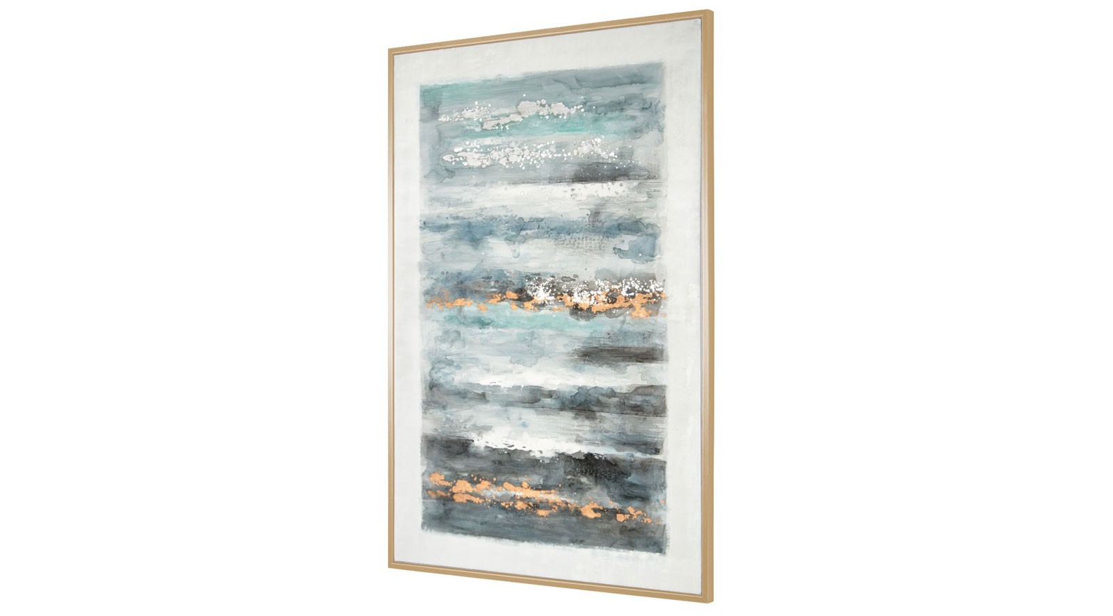 Cerulean Channels, Hand Painted Canvas