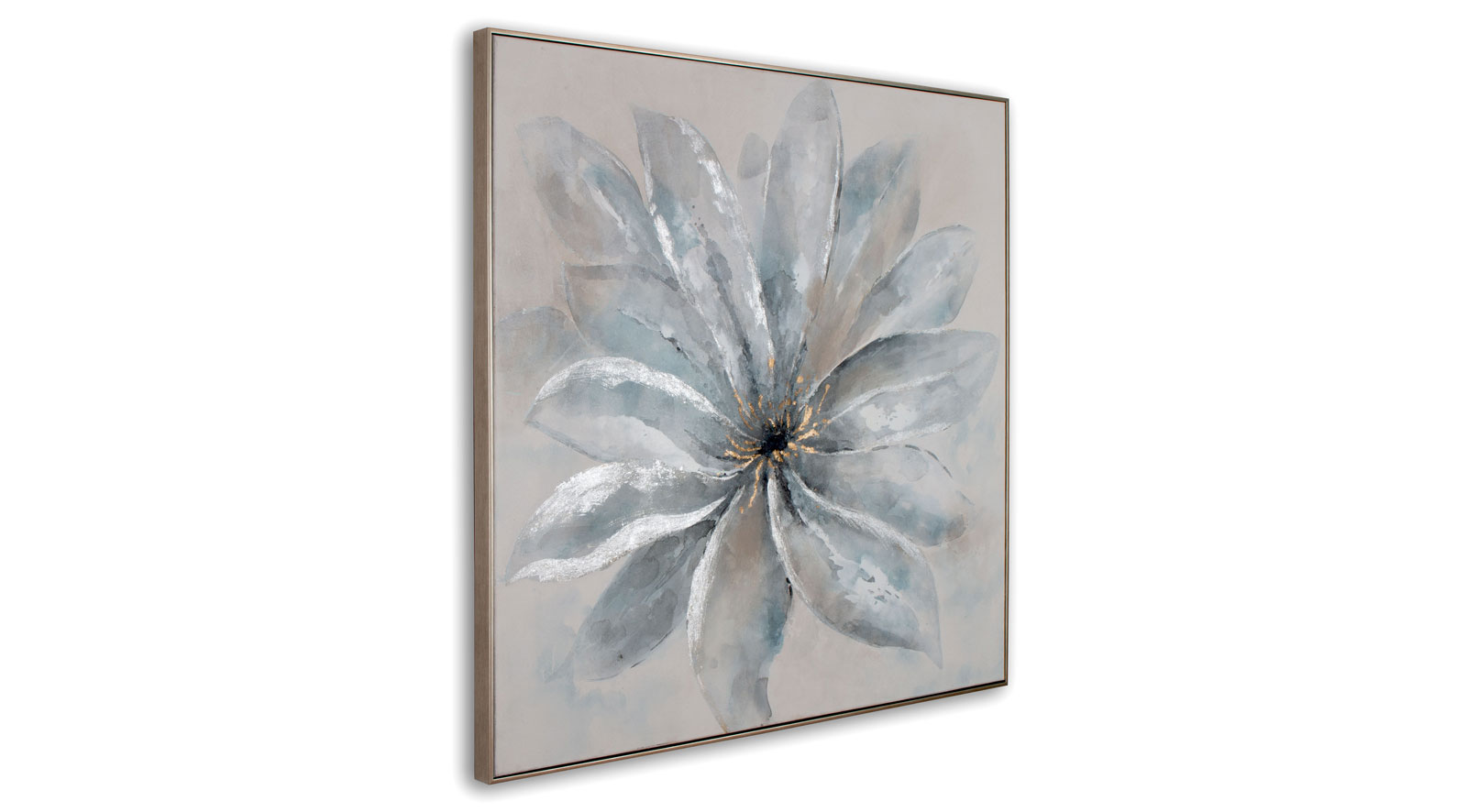 Lustrous Bloom Hand Painted Canvas, Small - Image 2