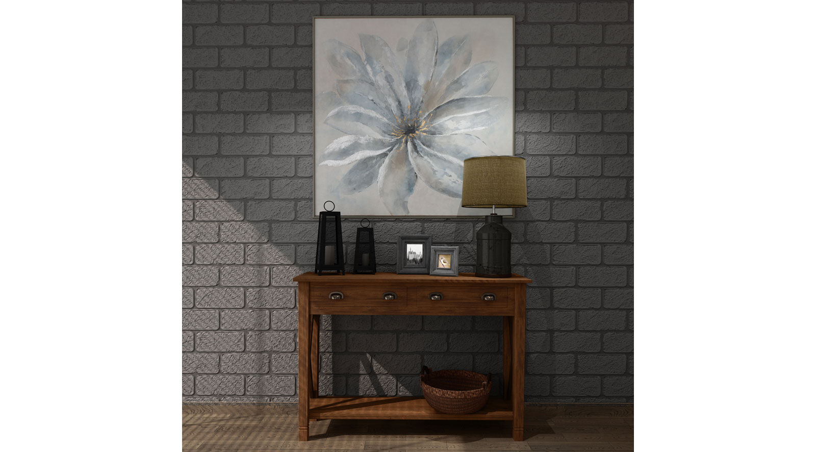 Lustrous Bloom Hand Painted Canvas, Small - Image 4